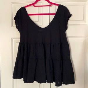 We The Free V Neck oversized shirt